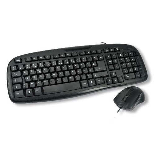 Kit clavier+souris USB Noir - Achat / Vente sur grosbill-pro.com - 0