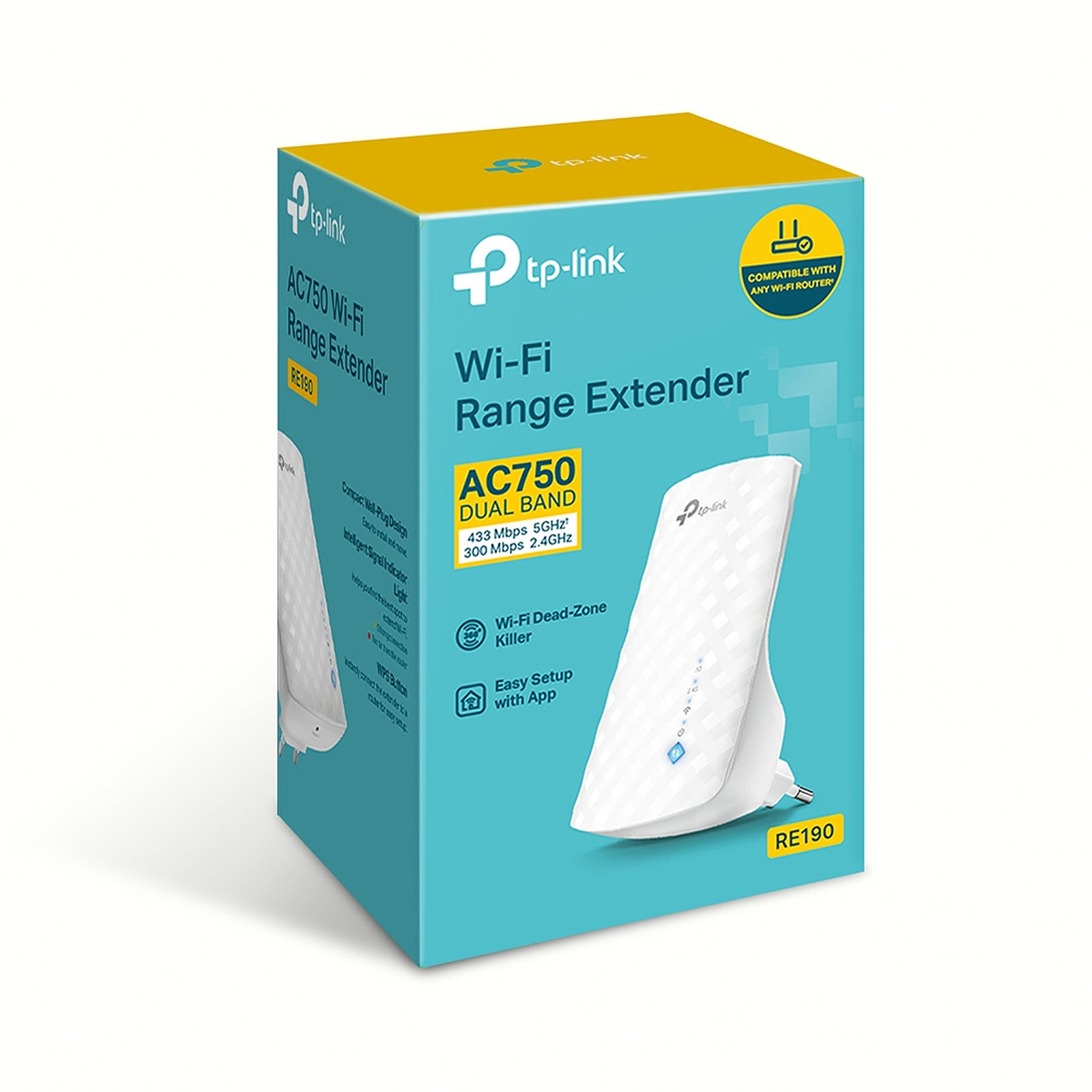 TP-Link RE190 - Répéteur WiFi AC 750 - grosbill-pro.com - 1