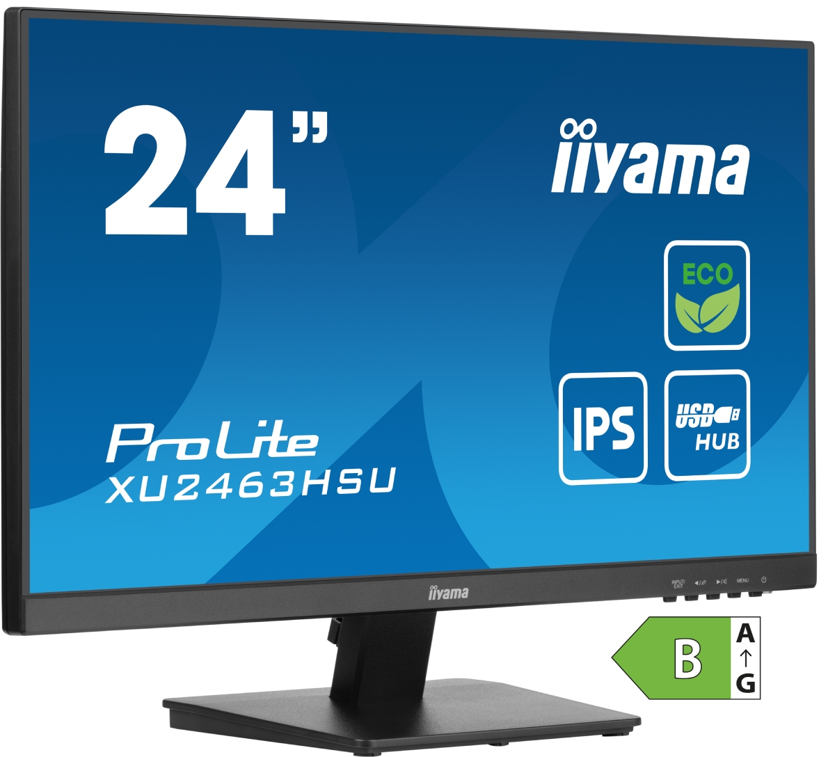 Iiyama 24"  XU2463HSU-B1 - Ecran PC Iiyama - grosbill-pro.com - 1