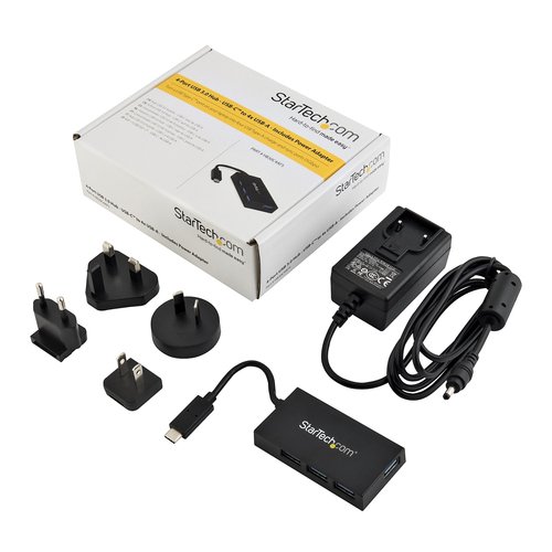 Hub USB C 4 Port - C to A - Power Adapt - Achat / Vente sur grosbill-pro.com - 5