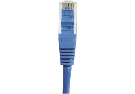 Cordon RJ45 catégorie 5e U/UTP bleu CCA - 0,3m - 1