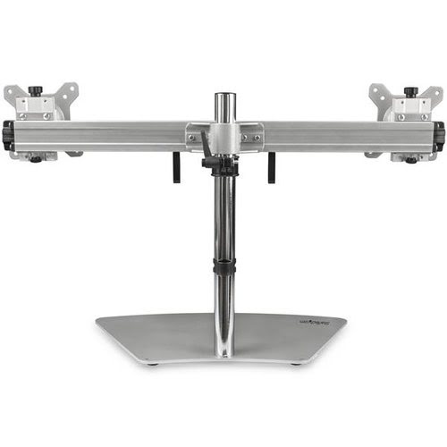 Dual-Monitor Stand - Horizontal - Silver - Achat / Vente sur grosbill-pro.com - 1