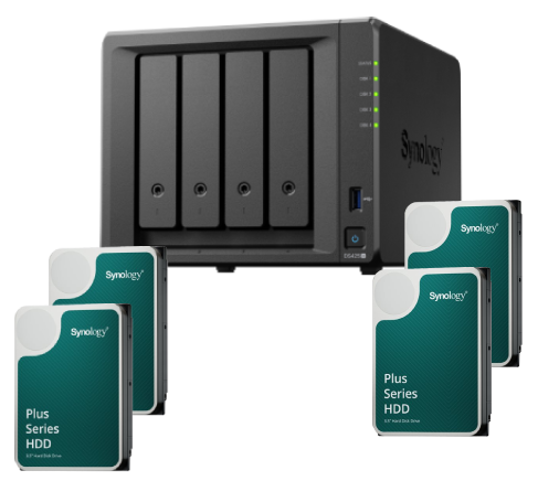 DS425+ - 4 Baies avec 4 disques de 2To SATA III