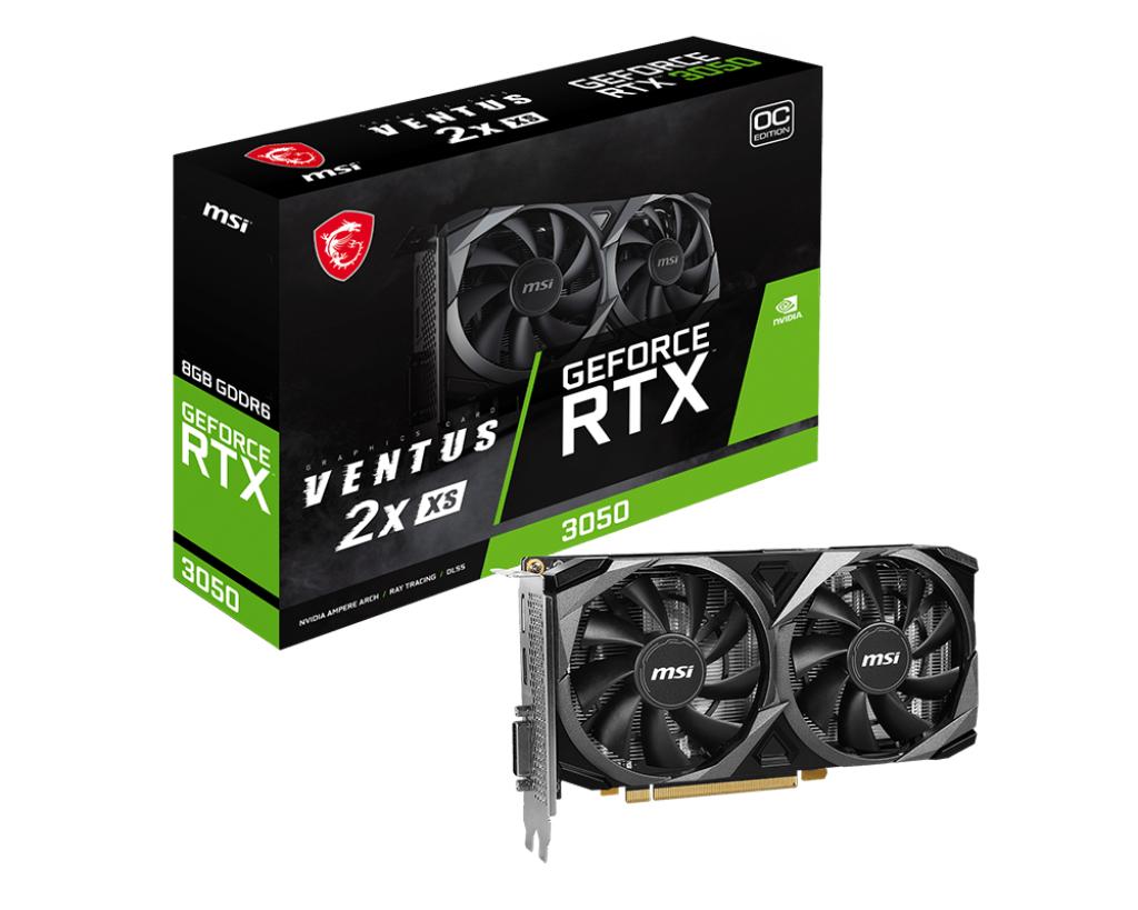 MSI GeForce RTX 3050 VENTUS 2X XS 8G OC  - Carte graphique MSI - 0