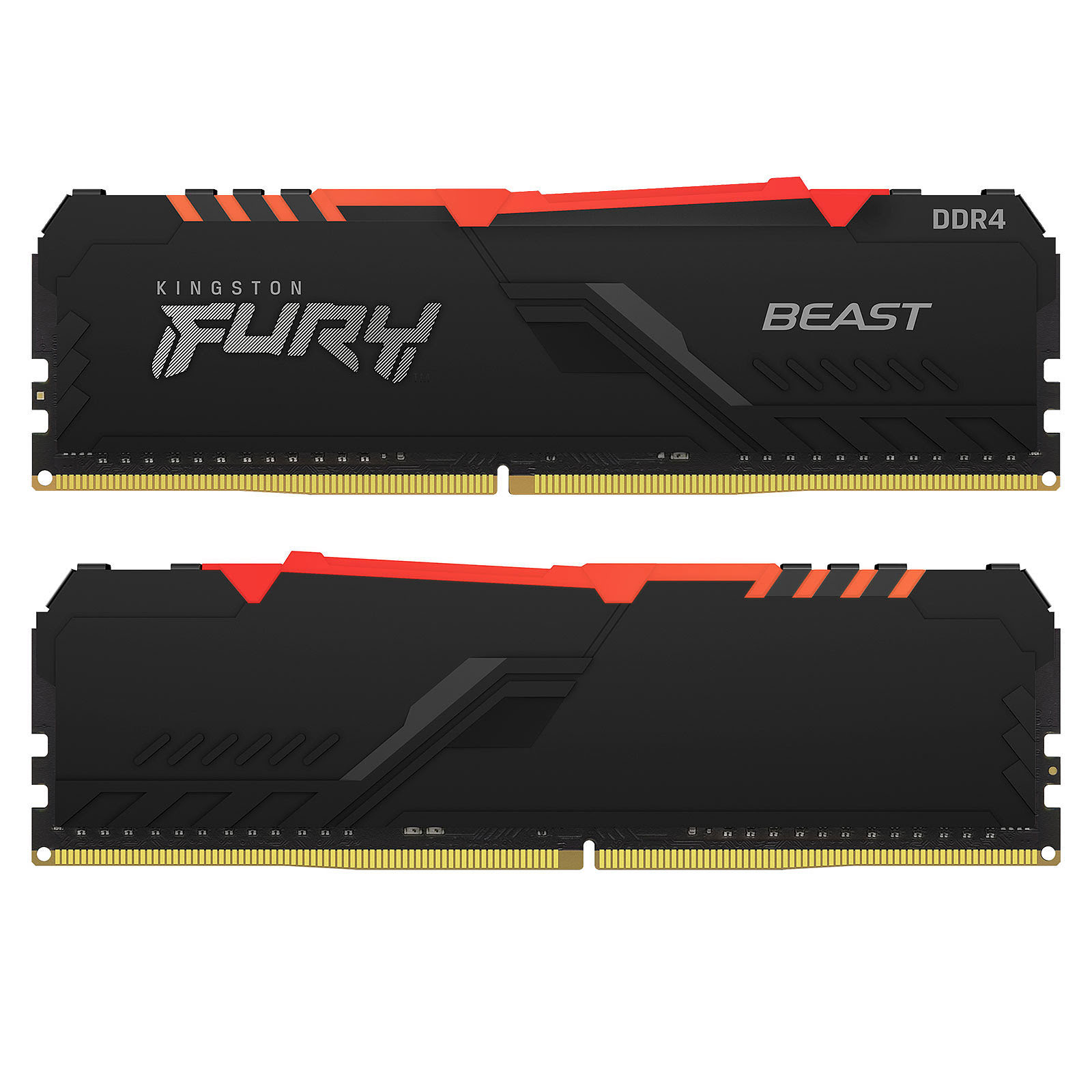 Kingston Fury Beast RGB 16Go (2x8Go) DDR4 3200MHz - Mémoire PC Kingston sur grosbill-pro.com - 2