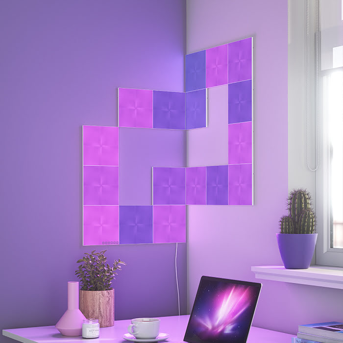 Nanoleaf Canvas Starter Kit - 17 pièces (NL29-0010SW-17PK) - Achat / Vente Objet connecté / Domotique sur grosbill-pro.com - 6