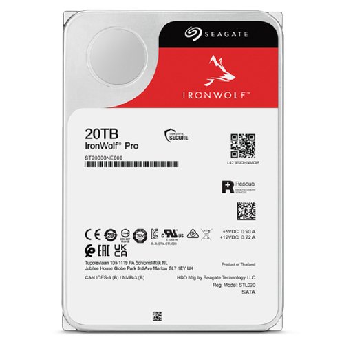 IRONWOLF PRO 20TB SATA 3.5IN - Achat / Vente sur grosbill-pro.com - 3