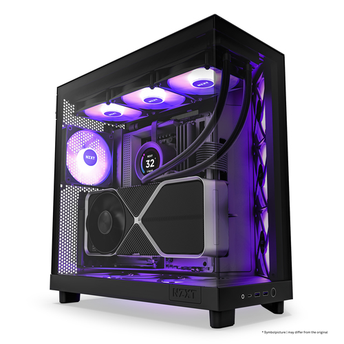 NZXT H6 Flow RGB Noir Noir - Boîtier PC NZXT - grosbill-pro.com - 0