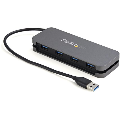 4 Port USB 3.0 Hub 5Gbps 4A - 11in Cable - Achat / Vente sur grosbill-pro.com - 0