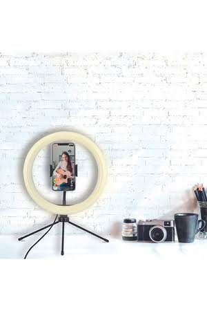 T'nB Anneau LED 10" avec mini trépied pour Smartphone (INLEDRING) - Achat / Vente Accessoire Streaming / Vlogging  sur grosbill-pro.com - 2