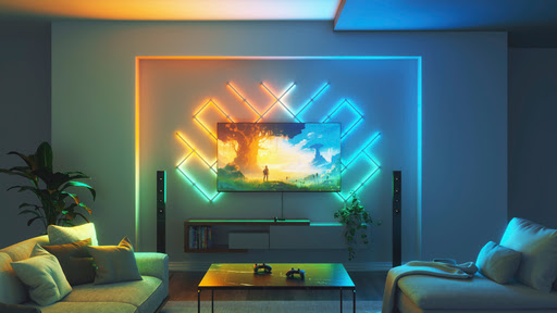 Nanoleaf Kit 4D TV Screen Mirror + Bande Led - Jusqu'à 85" (NF082K02-52LS) - Achat / Vente Objet connecté / Domotique sur grosbill-pro.com - 11