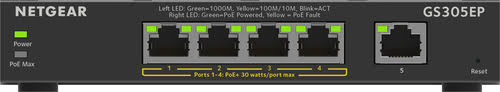 Switch Netgear 5 ports 10/100/1000 POE+ - GS305EP  - grosbill-pro.com - 1