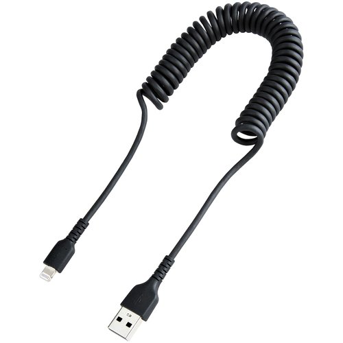 1m/3ft USB to Lightning Cable Coiled - Achat / Vente sur grosbill-pro.com - 1