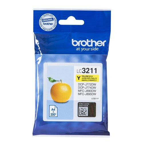 Grosbill Consommable imprimante Brother - Jaune - LC3211Y
