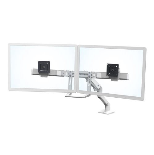 HX Desk Dual Monitor Arm White - Achat / Vente sur grosbill-pro.com - 0