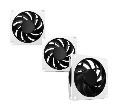 Alphacool Apex Stealth Metal 120mm- 3000rpm Blanc Pack de 3# - Ventilateur boîtier - 0