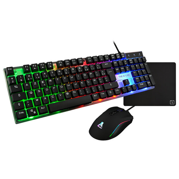 The G-LAB Combo Yttrium bundle 3 en 1 Noir RGB (COMBO-YTTRIUM/FR) - Achat / Vente Pack Peripheriques sur grosbill-pro.com - 0