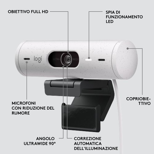 LOGITECH BRIO 500 WEBCAM - Achat / Vente sur grosbill-pro.com - 8