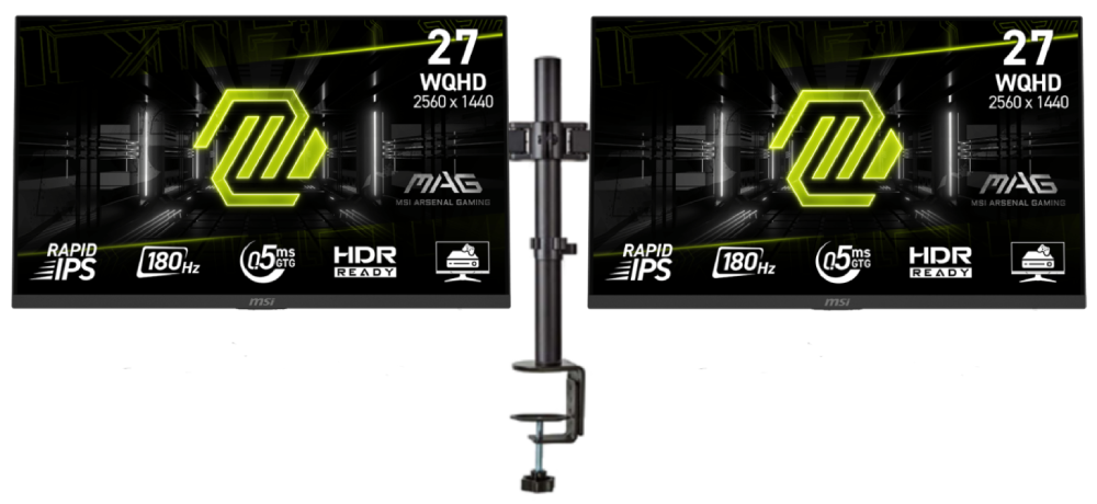 2 x 274QF 27"QHD/180Hz/F-IPS/0.5ms + Support Doubl