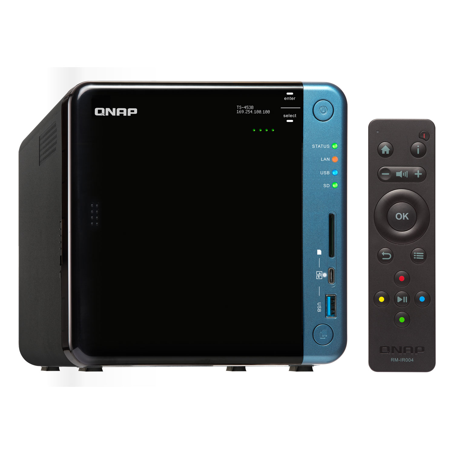 Qnap TS-453B-8G - 4 HDD - Serveur NAS Qnap - grosbill-pro.com - 4