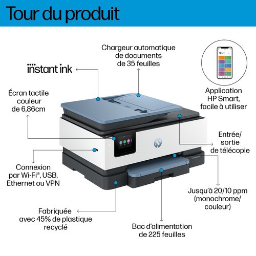 OFFICEJET PRO 8135E MFP - Achat / Vente sur grosbill-pro.com - 12