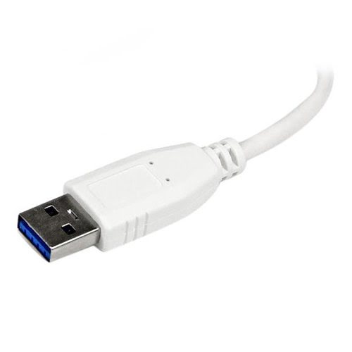 Portable 4 Port Mini USB 3.0 Hub - White - Achat / Vente sur grosbill-pro.com - 4