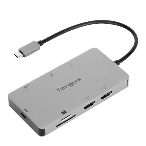 Station d'accueil dual HDMI 4K USB-C avec technologie Power Delivery 100 W et fonction Pass-Thru