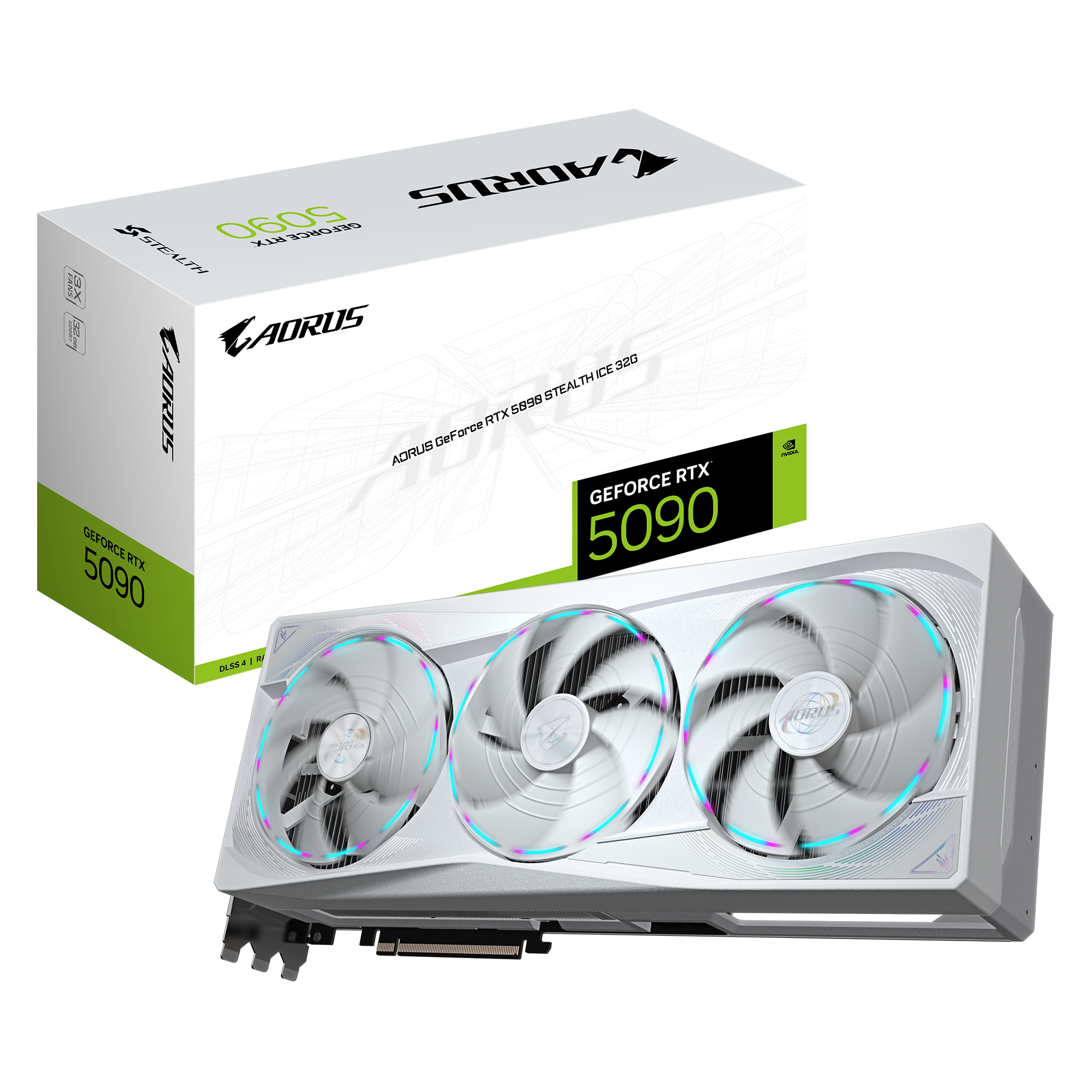 AORUS GeForce RTX 5090 STEALTH ICE 32G