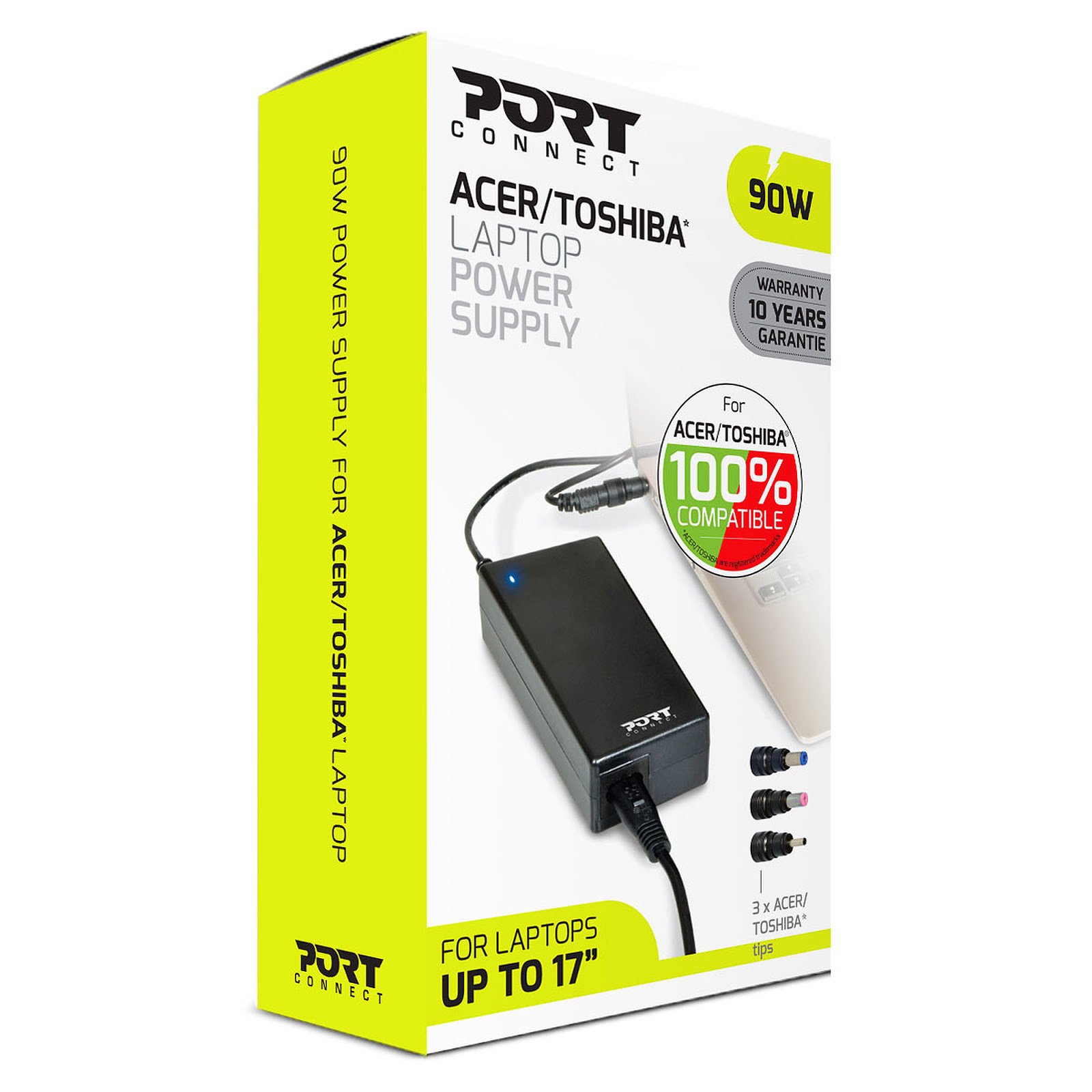 Chargeur secteur ACER/TOSHIBA 100% compatible 90W - Port - 1