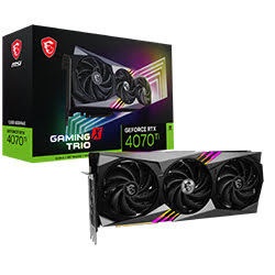 image produit MSI GEFORCE RTX® 4070 Ti GAMING X TRIO 12G Grosbill