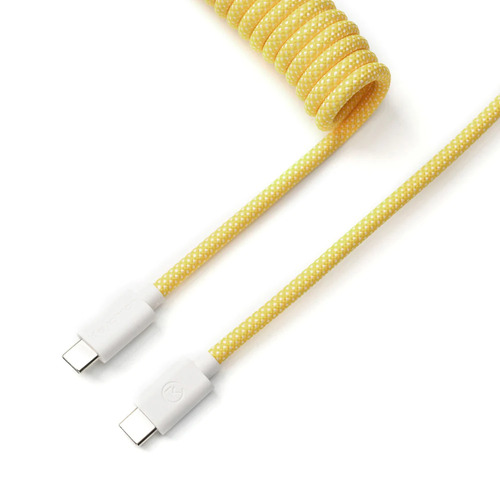 Cable Coiled Aviator - USB C - Jaune - Connectique PC - 0