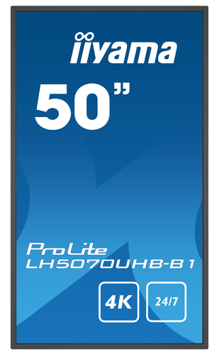 Iiyama LH5070UHB-B1 (LH5070UHB-B1) - Achat / Vente Affichage dynamique sur grosbill-pro.com - 2
