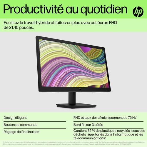 HP P22v G5 FHD Monitor - Achat / Vente sur grosbill-pro.com - 3