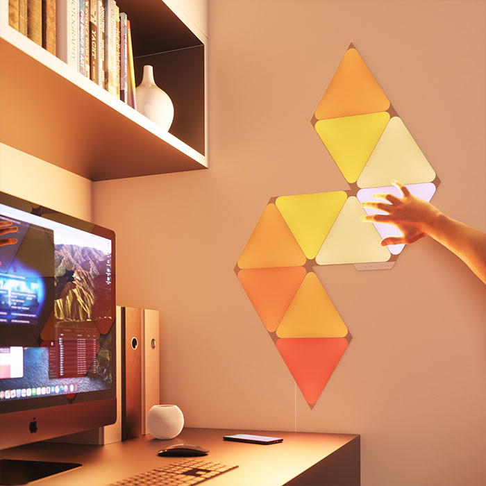 Nanoleaf Shapes Triangles Starter Kit - 9 Pièces (NL47-0002TW-9PK) - Achat / Vente Objet connecté / Domotique sur grosbill-pro.com - 2