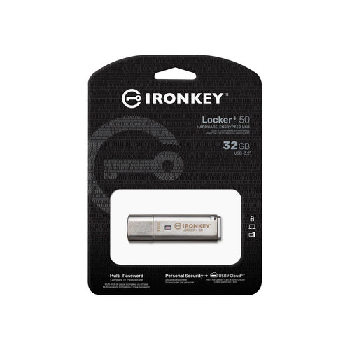 Kingston 32Go USB 3.2 IronKey Locker+ 50 - Clé USB Kingston - 2