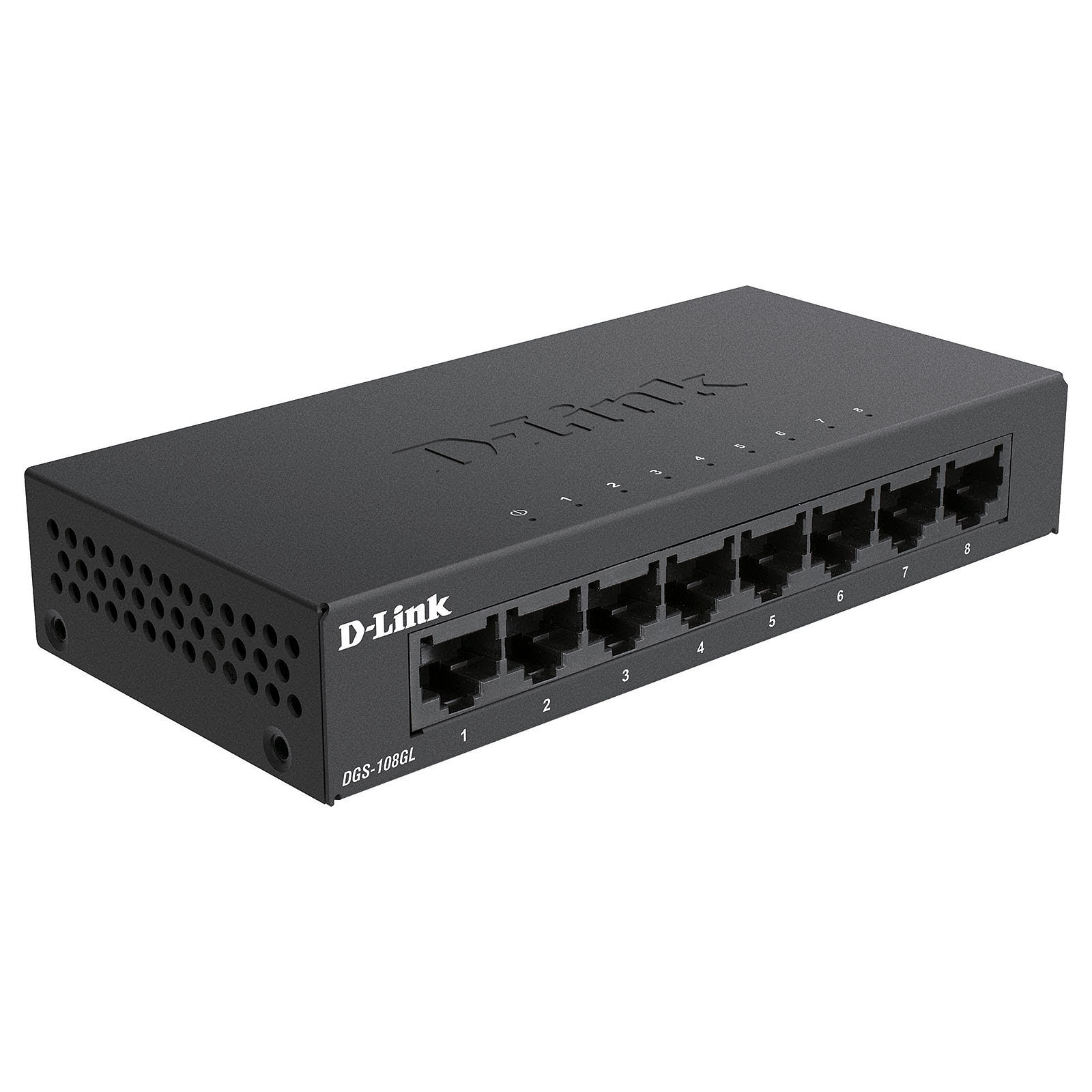 Switch D-Link 8 ports 10/100/1000 boitier métal - DGS-108GL - 0