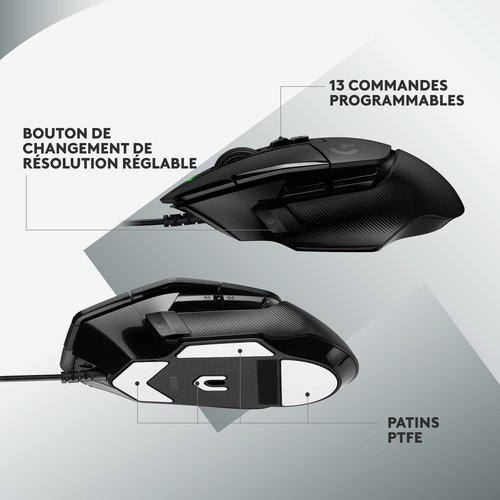 Logitech G502 X BLACK - Souris PC Logitech - grosbill-pro.com - 11