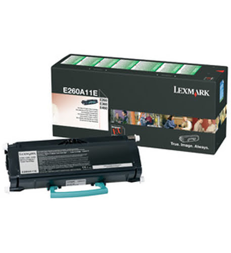 E260A11E   Noir - 3500 pages pour imprimante  Lexmark - 0
