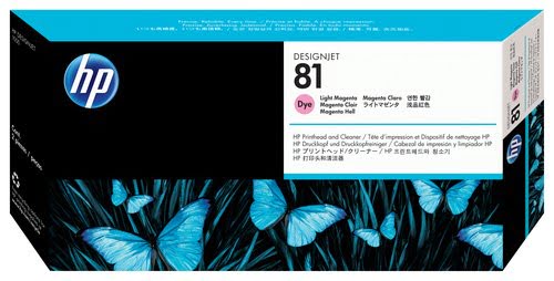 HP InkCart/L.MagentaPrinthead No.81 f DJ - Achat / Vente sur grosbill-pro.com - 0