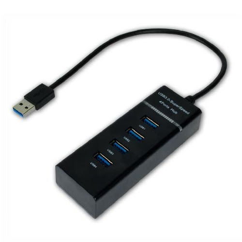 Hub 4 ports USB 3.0 black - Achat / Vente sur grosbill-pro.com - 0