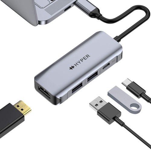 HD 4-IN-1 USB-C HUB - Achat / Vente sur grosbill-pro.com - 3