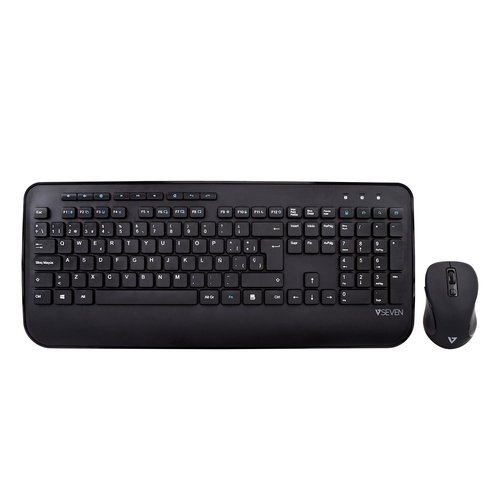 Clavier QWERTY espagnol complet avec repose-mains CKW300ES – Noir - Achat / Vente sur grosbill-pro.com - 1