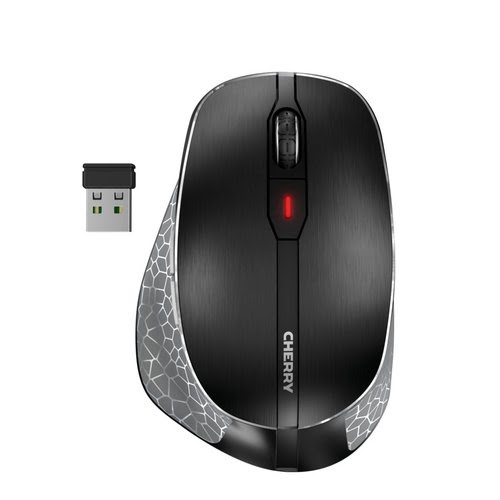 Grosbill Souris PC Cherry MW 8C Ergo - Noir/Sans Fil