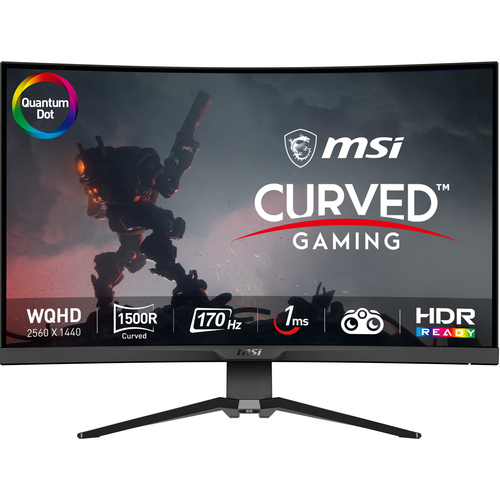 MAG 31.5" Curve QHD/170Hz/QDOT/1ms/VA/USB-C/Adap S