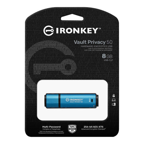 Kingston 8Go USB 3.2 Vault Privacy 50 - Clé USB Kingston - 2