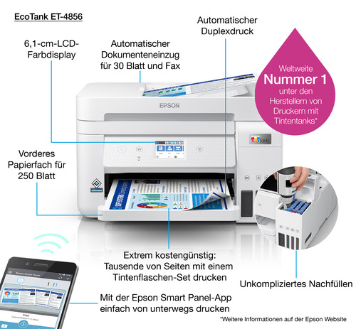 Imprimante Epson EcoTank ET-4856 - grosbill-pro.com - 23