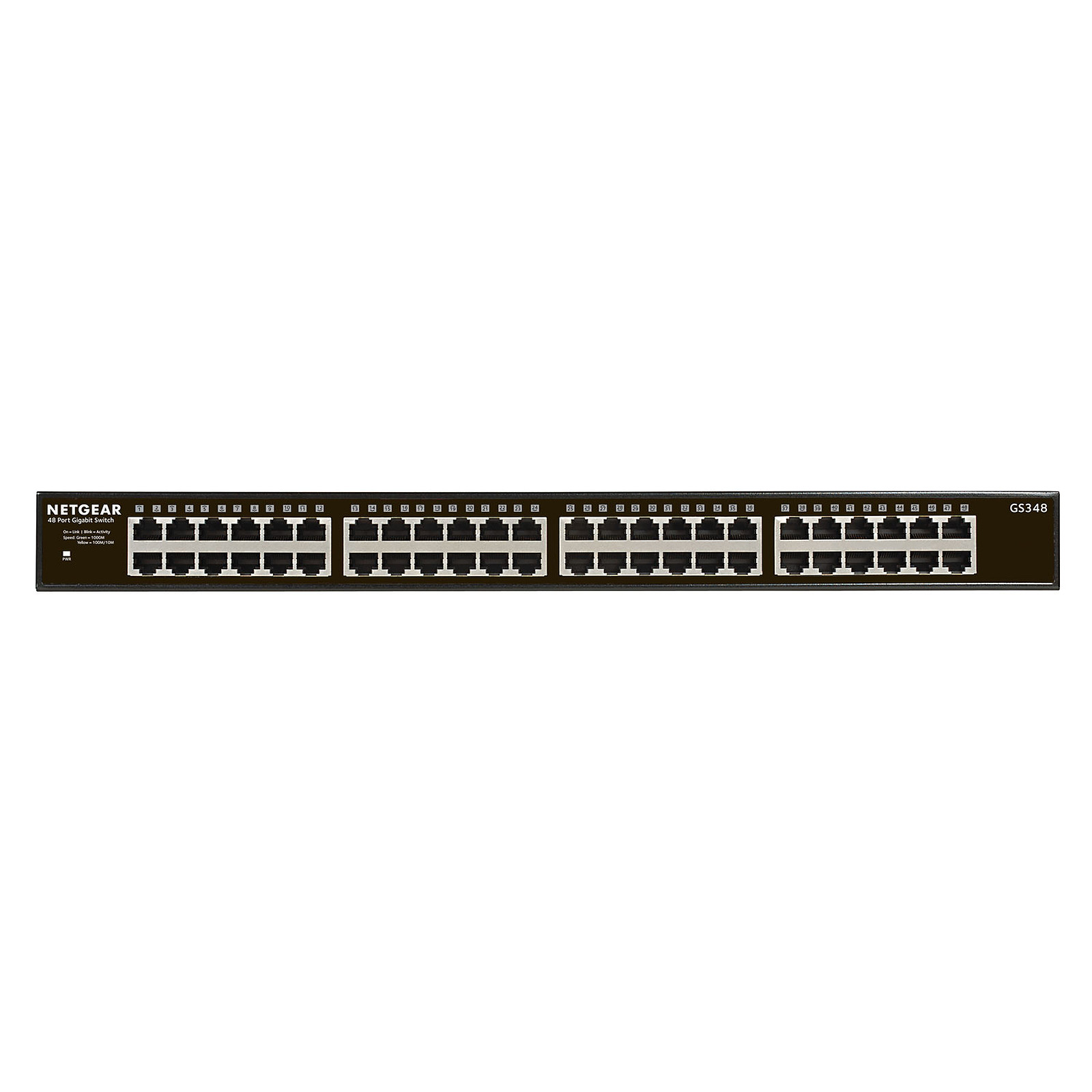 Switch Netgear 48 ports 10/100/1000 GS348# - grosbill-pro.com - 2