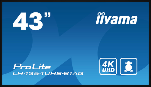 Iiyama LH4354UHS-B1AG (LH4354UHS-B1AG) - Achat / Vente Affichage dynamique sur grosbill-pro.com - 1