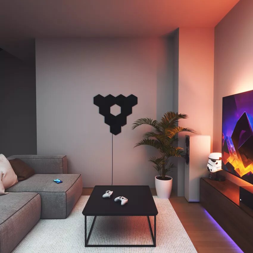 Nanoleaf Shapes Black Hexagons Pack Expansion - 3 pièces (NL42-0101HX-3PK) - Achat / Vente Objet connecté / Domotique sur grosbill-pro.com - 7