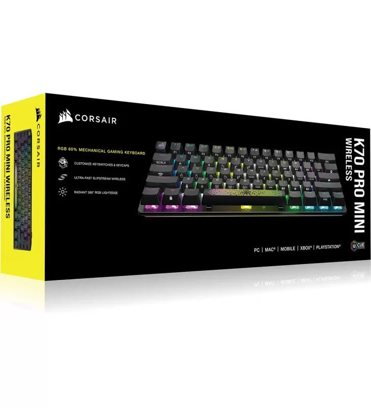 Clavier Gamer mécanique (Cherry MX Red) Corsair K70 Pro RGB (Noir) pour  professionnel, 1fotrade Grossiste informatique